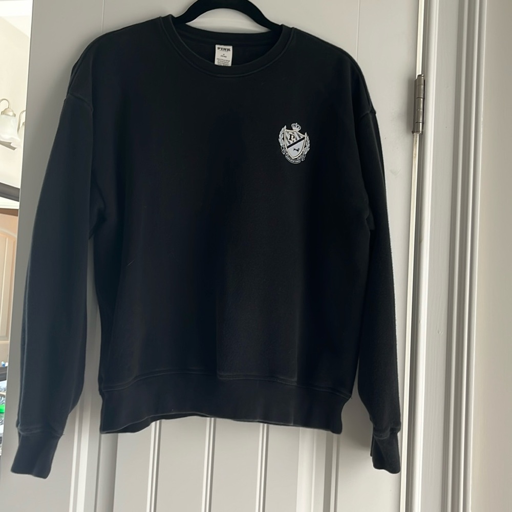 Pink crew neck sweat shirt